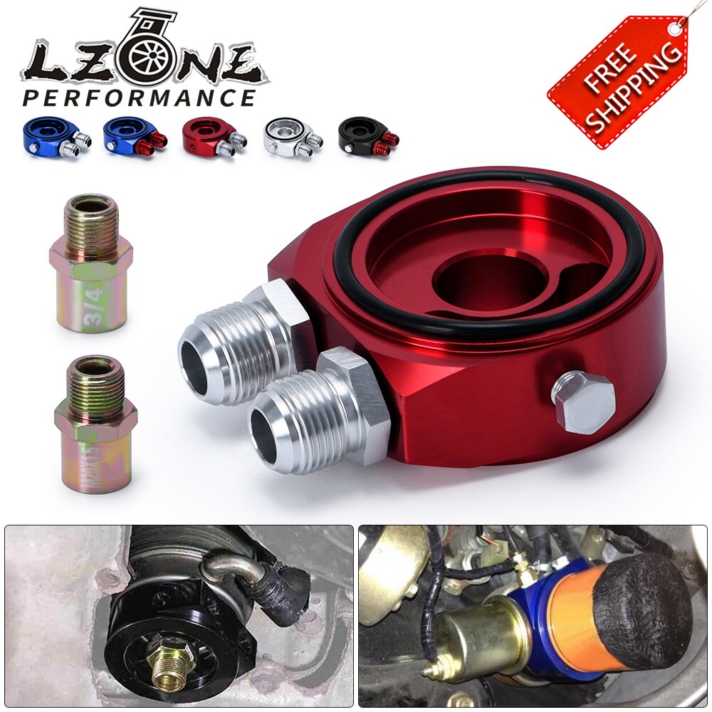 - Universal oil filter sandwich adapter Aluminum Sandwich Oil Adapter Filter Cooler Plate Kit AN10 JR6721