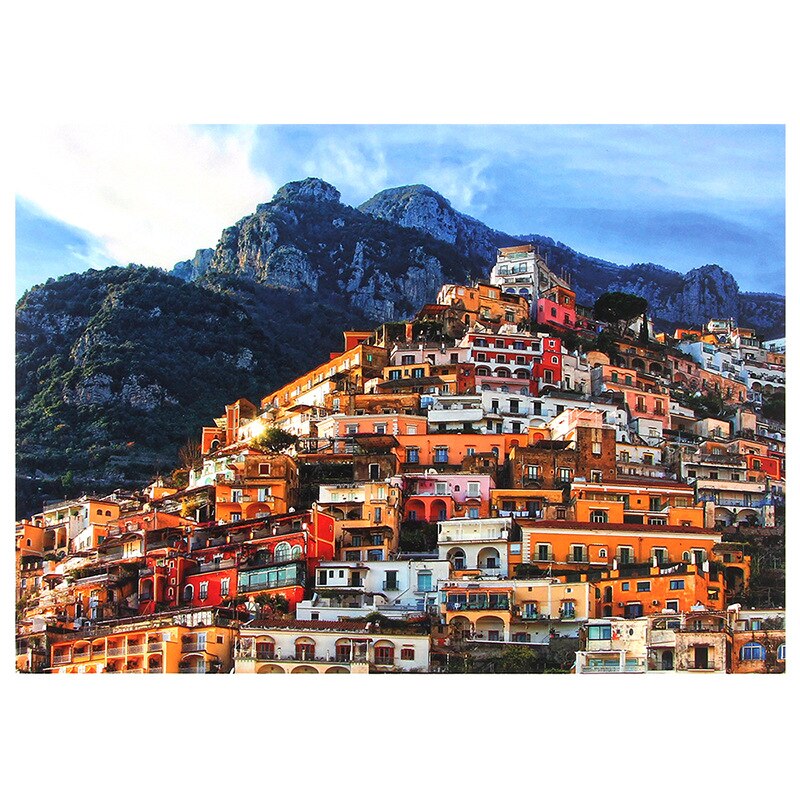1000 peças de papel jigsaw puzzle paisagem positano brinquedos educativos para crianças adultos muito engraçado família jogos q1035 70x50cm