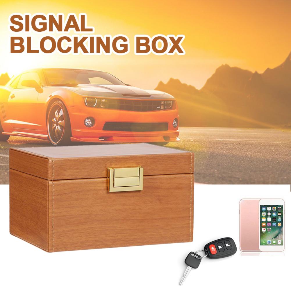 Anti Theft Faraday Box Car Keyless Signal Blocker RFID Faraday Key Fob Protector Prevent Your Key Fob for Privacy Protection