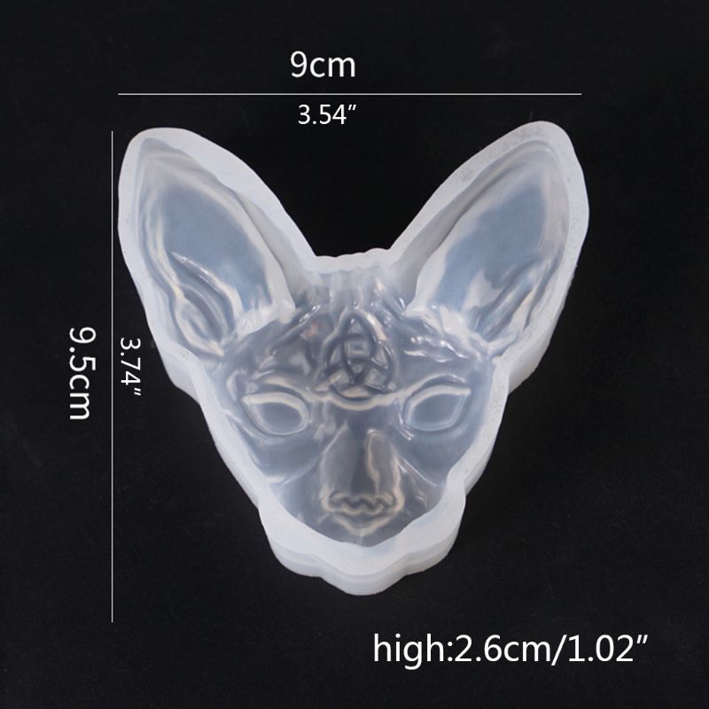 1pc 3d djevelen katt formet silikon smykkeformer diy anheng smykker brosje lage smykker verktøy uv epoxy harpiks form
