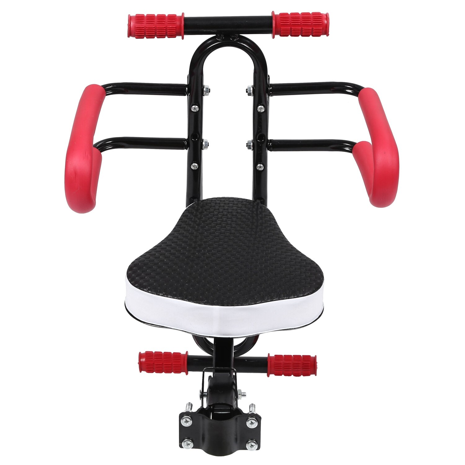 Silla de bicicleta eléctrica para niños, asiento de seguridad frontal con barra protectora de reposabrazos, Pedal, accesorios de ciclismo