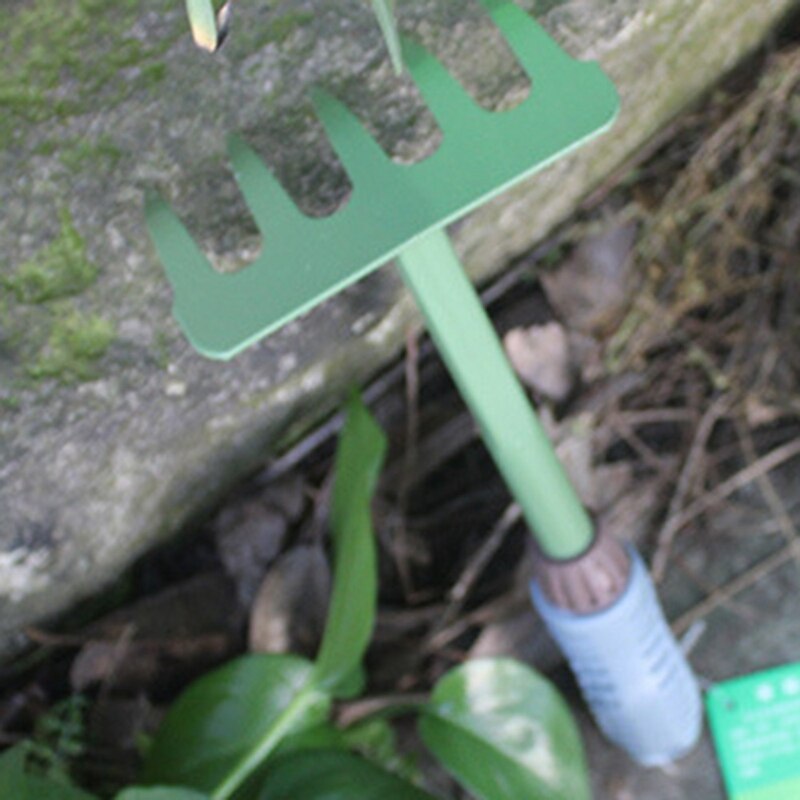 Gardening Tools Five-Tooth Rake Loose Soil Hay Digging Household Iron Nail Rake to Grow Vegetables