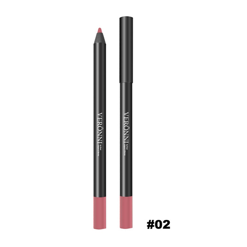 FRESHME Multi-functional Lipliner Pencil Long Lasting Waterproof Lip Cosmetic Makeup Colorful Lip Liner Pens Set: 2