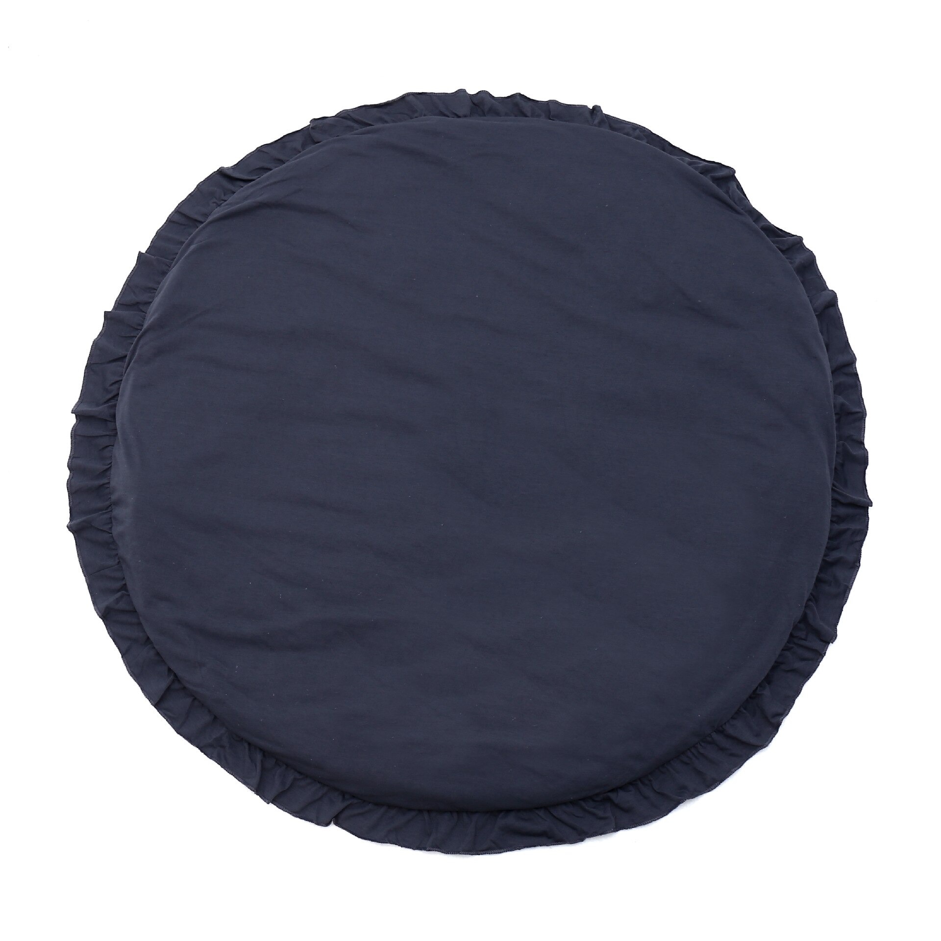 Baby Klimmen Mat Baby Speelkleed Kid Bloem Patroon Kussen Kinderen Tapijt Kinderen Tapijt Ronde Kind Veiligheid Beschermende tapijt: Dark gray