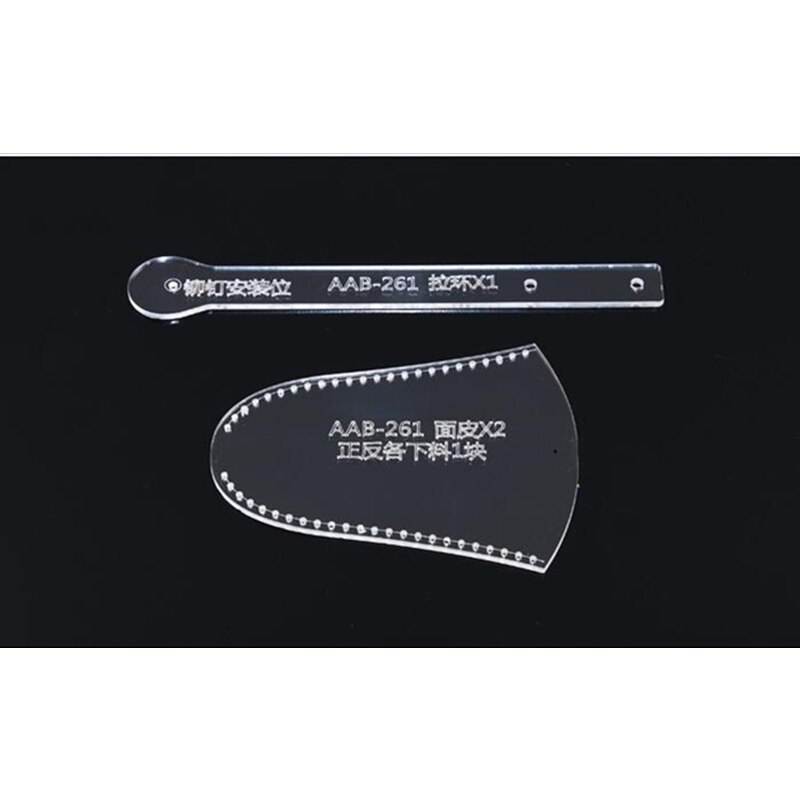 Acrylic Stencil 1set Template DIY Leather Handmade Craft Key Buckle Sewing Pattern 8.5**6.2*1cm