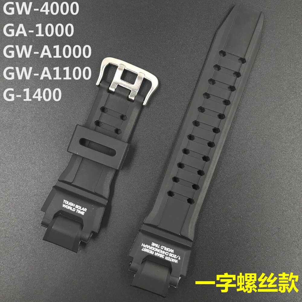 Black Replacement Band Strap Watch Accessories Silicone Watchband For Casio G-Shock GA-1000/1100 GW-4000/A1100/A1000 G-1400