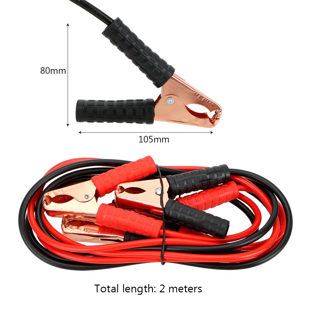 Car Jumper Battery Cables 220cm Booster Cable Emergency for Car Van