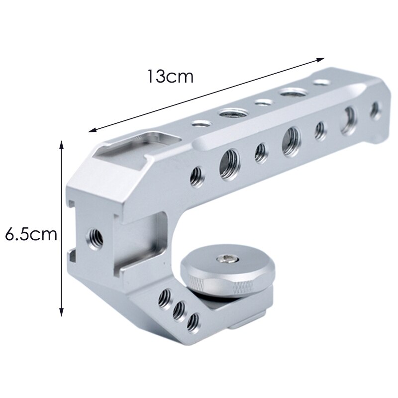 Kamera Griff Griff, Universal- DSLR Kamera Anlage Hand Griff Kamera oben Griff mit 3 Kalten Schuh 1/4 Zoll 3/8 zoll Gewinde Löcher