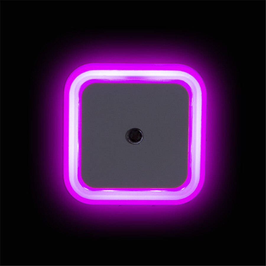 Ljussensor nattlampa lampa luminaria nattlampa för barn barn sovrum vägglampa us/eu plug square baby sovlampa