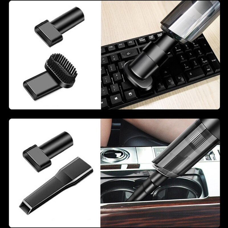 6000PA Handheld Vacuum Strong Suction High Power 120W Wired/Wireless Car Charger Vacuum Cleaner Auto Portable For Car Home Pet