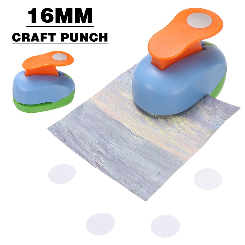 16mm mellemstore runde cirkelform papir håndværk punch diy hul punch værktøj til børn diy scrapbog papir cutter prægning puncher