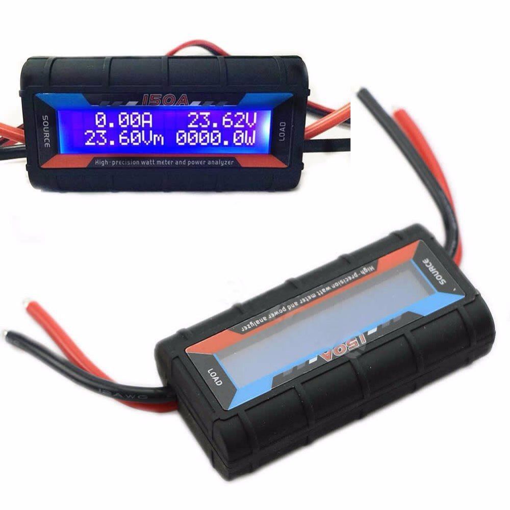 Høj præcision power meter lcd-skærm digital wattmeter rc watt meter balance spænding batteribalancer oplader værktøjer