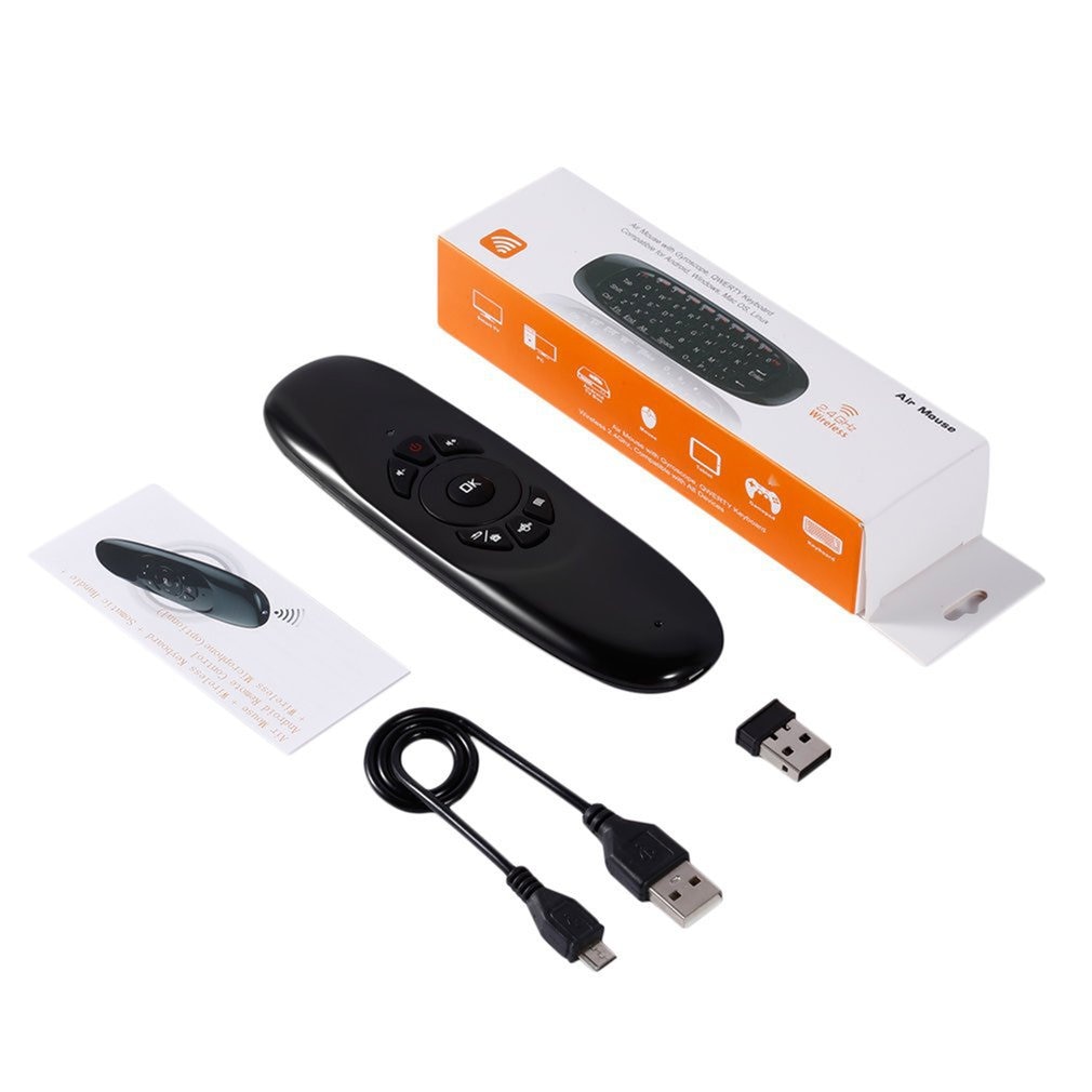 USB Wireless Remote Control 2.4GHz Mouse with USB Receiver 3D Sense Gyroscope Motion Stick For Android Remote For Smart TV