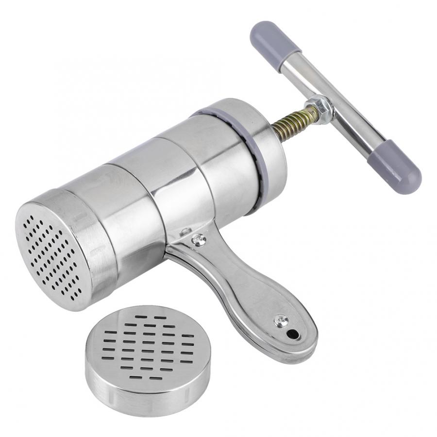 Manuelle Nudel Makers Edelstahl Haushalt Manuelle Nudeln Maker DIY Nudel Pressen, Der Maschine mit 2 Formen