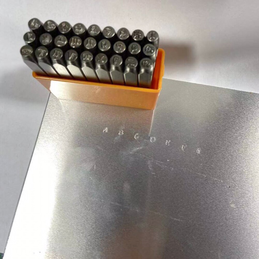 Poinçons d'alphabet en métal | Lettre, outils de bricolage, jeu d'art pour l'estampage du métal et du cuir FP8