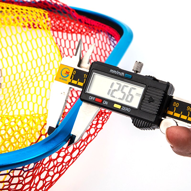 Aluminum Alloy Fishing Dip Net Landing Net Non-foldable Fishing Gear Hand Net Mesh FO432
