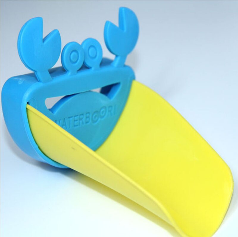 Cute Bathroom Sink Faucet Chute Extender Crab Children Kitchen Washing Hands Convenient Washing Helper