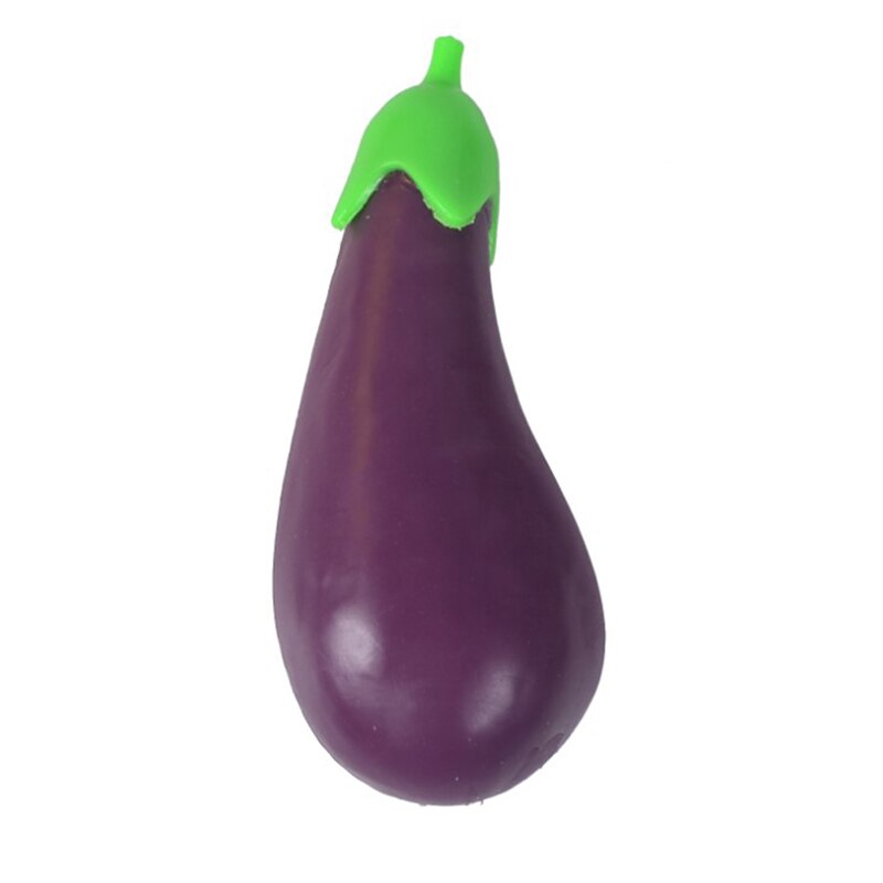 1pcs Cute TPR Squeeze Antistress Entertainment Squishe Cartoon Eggplant Squeezing Stress Relief Toy