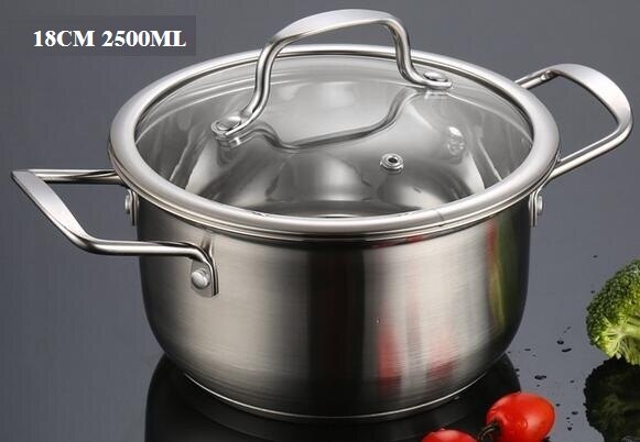CASSEROLE UTENSIL COOKWARE SET food cooking pot kitchenware stew pot: 18CM