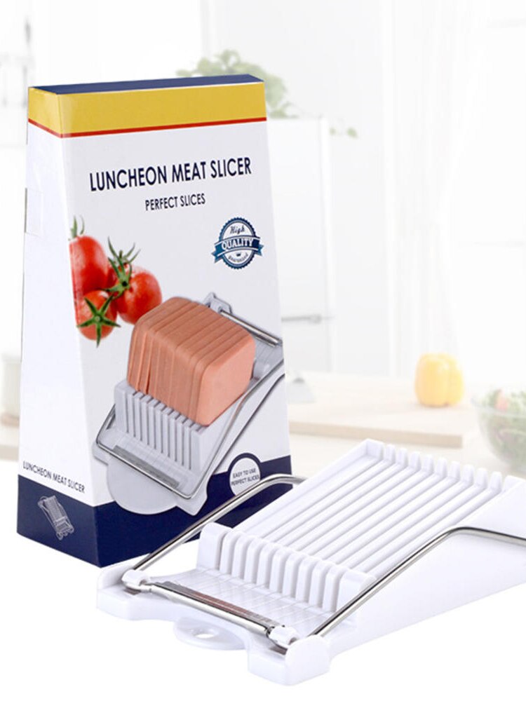 Meat Slicer Reinforced Stainless Steel Egg Fruit Soft Cheese Slicer Spam Cutter Bread Slice Cutting Tool Kitchen Accessories