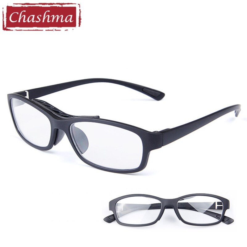 Sport Style Trend Eyeglasses Frames Men TR90 Flexible Light Football Myopia Glasses with Rope Optical Basketball Spectacles: Black