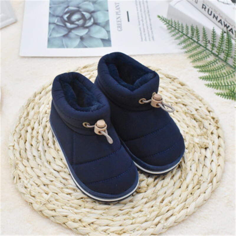 2020 nuovi stivali da neve per bambini invernali stivali da bambina in lana peluche ragazzo scarpe calde moda stivali per bambini scarpe per bambini: marina militare / 24-25