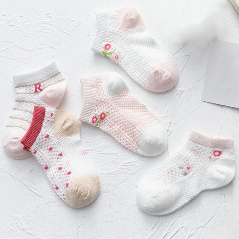 5 Paar Zomer Dunne Kinderen Sokken Jongens En Meisjes Sokken