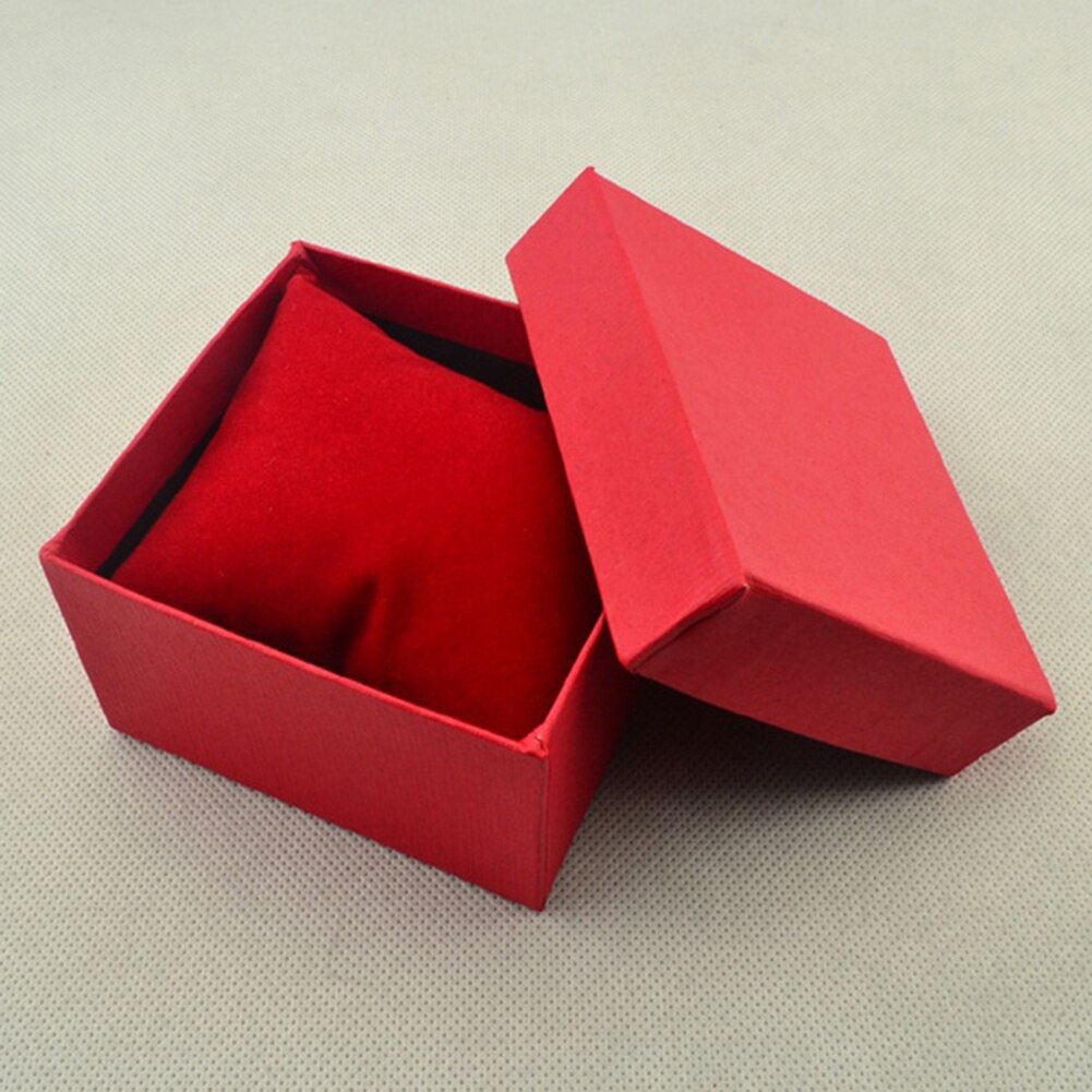 Square Cardboard Storage Case Watch Bangle Jewelry Box with Pillow Pad watch box