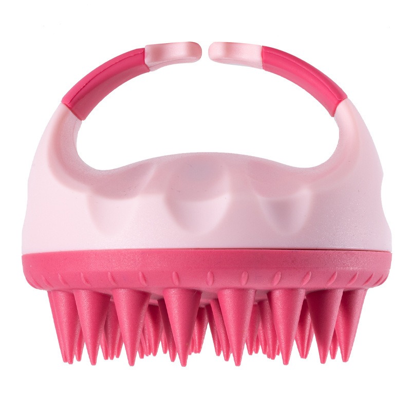 Scalp Scrubber Shampoo Brush Massager Clean Scalp Comb With Handle Hair Washing Brush Scalp Exfoliator Brush Head Scrubber Tools: black