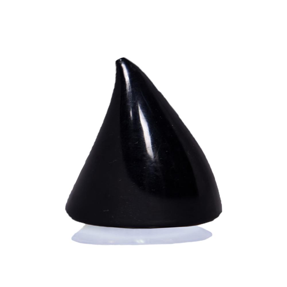 Motorrad Helm Ecke Plastik robust Silikon Saugen Tasse Sanft Horn Dekoration Headwear Gummi Horn Dekoration Zubehör: Schwarz
