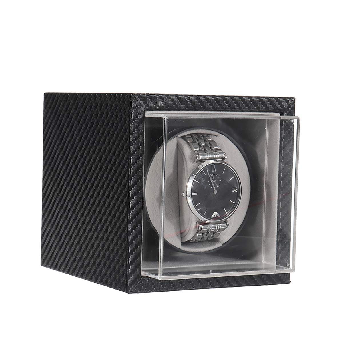 Automatic Watch Winder Case Mute Motor Carbon Fiber Watches Display Box Storage Watches Accessories Collection Box Organizer