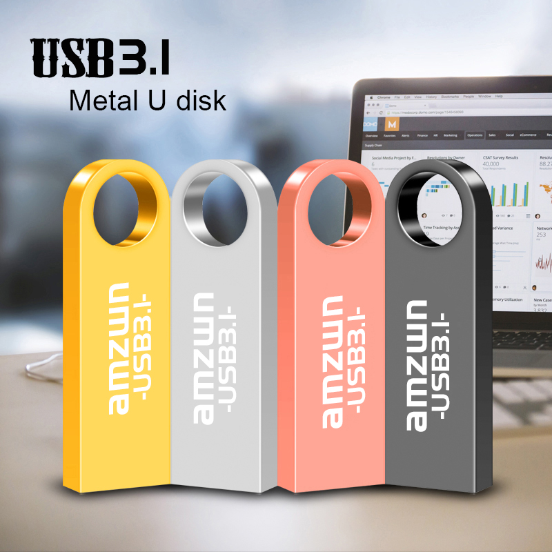 AMZWN USB Flash Drive 3.1 Flash Pendrive 8GB 16GB 32GB 64GB 128GB Cle USB 3.1 Stick Pen Drive 128GB 64GB 32GB 16GB 8GB