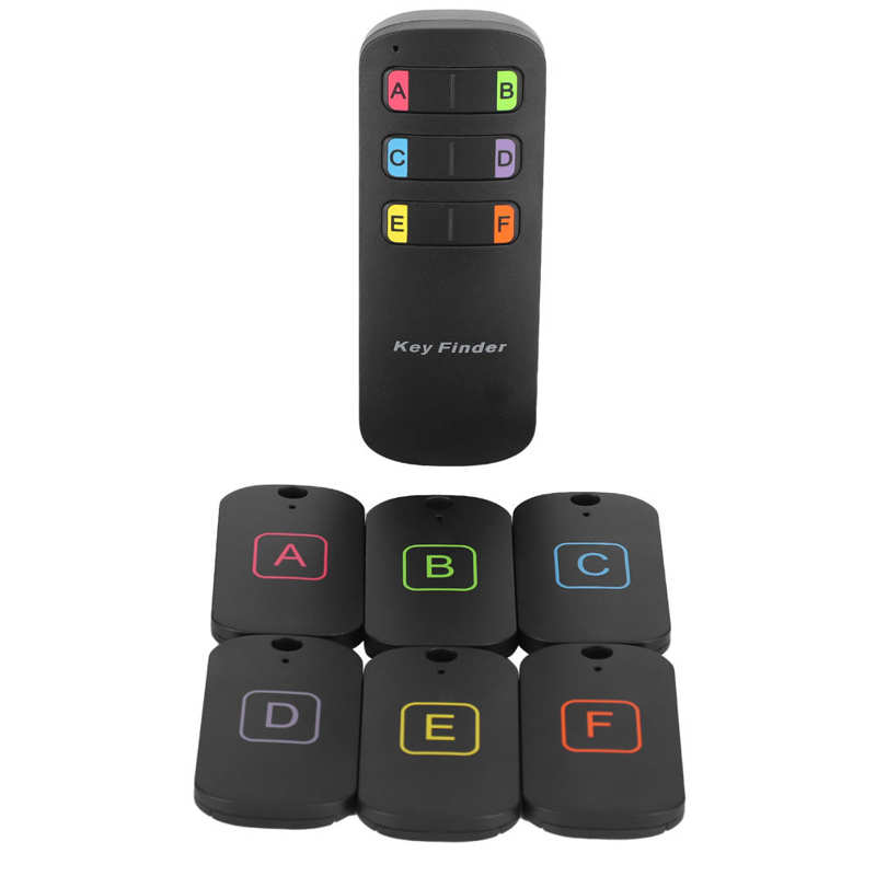 Anti-Lost Wireless Key Finder Remote Sound Alarm Locator Reminder with 6Pcs Receivers