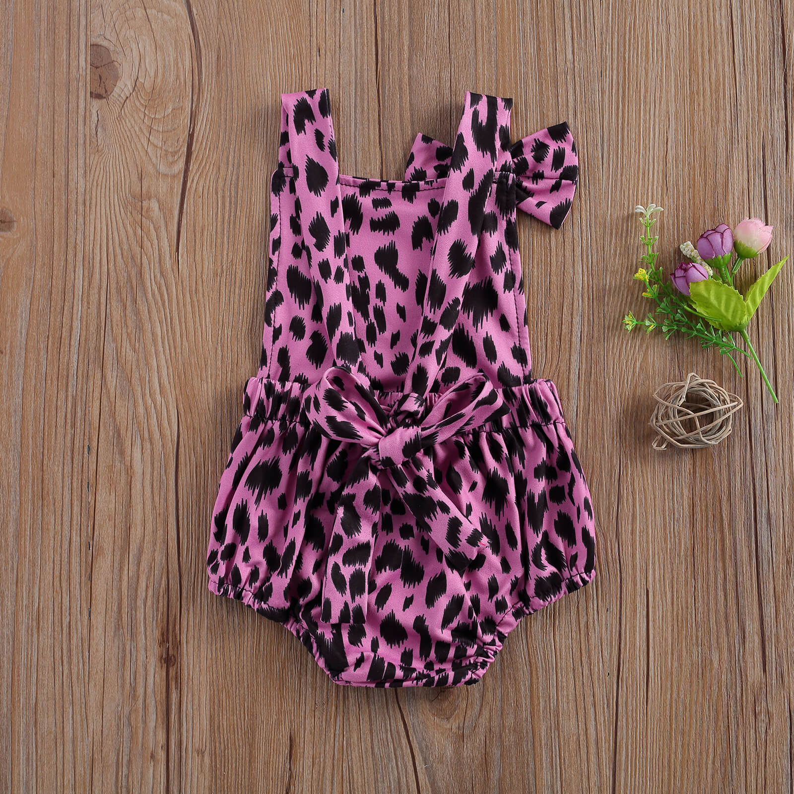 Citgeett estate amabile bambino ragazze ragazzi leopardo corpo senza maniche tracolla abiti casuale