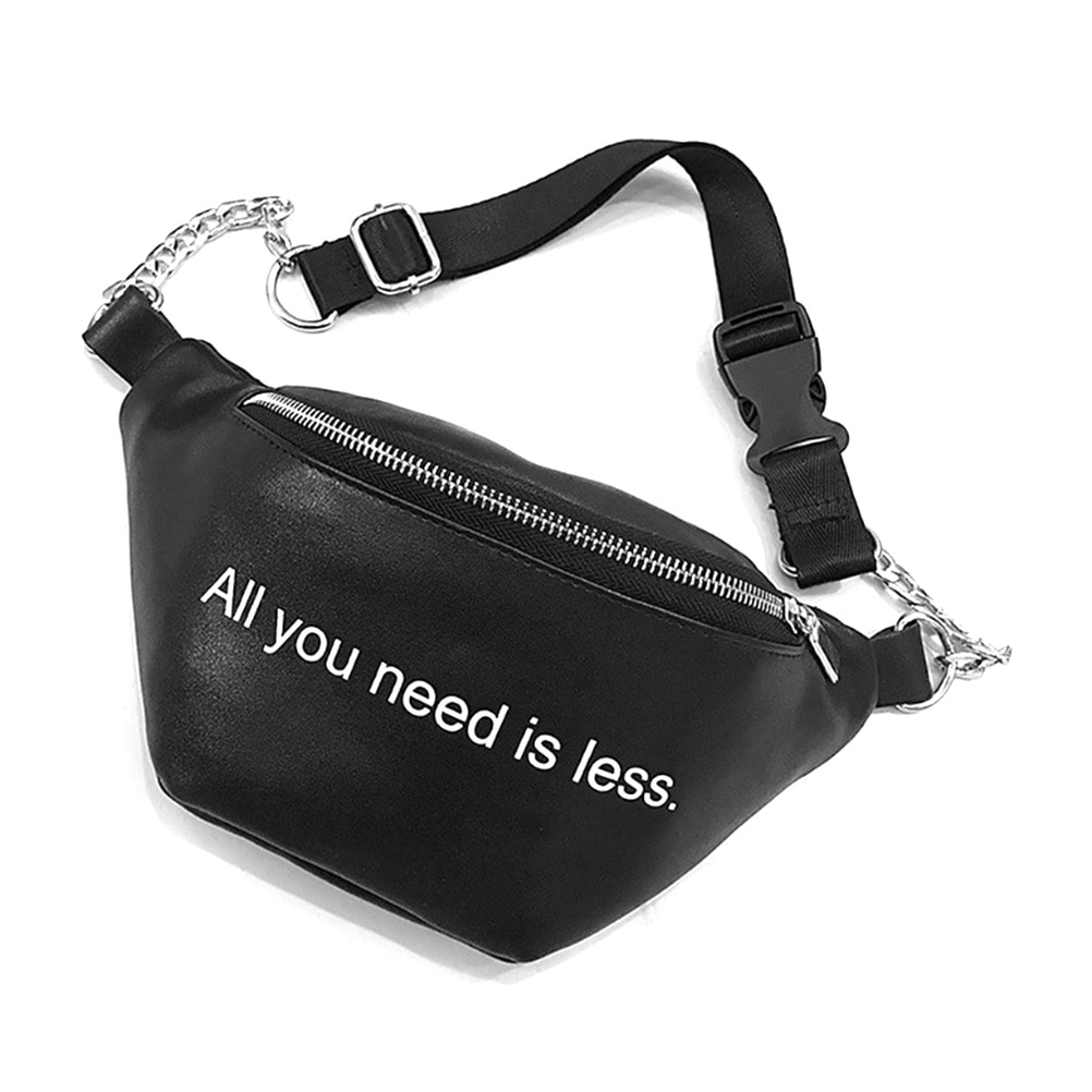 Frauen PU Taille fanny Pack Brust Crossbag Reise Hüfte miserabel Tasche Kleine Geldbörse Brust Beutel Sport Reißverschluss Beutel Hüfte miserabel Tasche: Schwarz