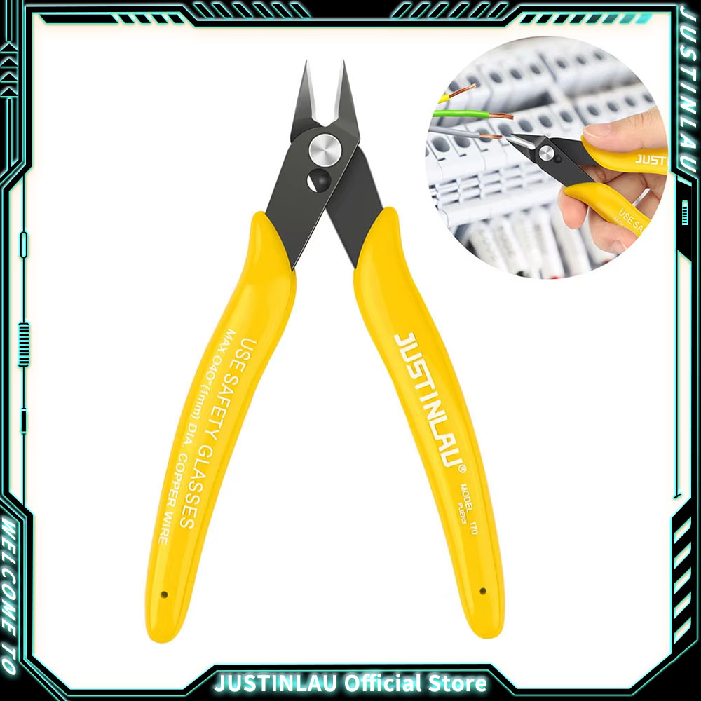 170-draadknipper DIY-trimmer Diagonale zijkniptang Kabeltang Gele tang Hand Mini Knipt Flush Nipper Trimmer Handgereedschap