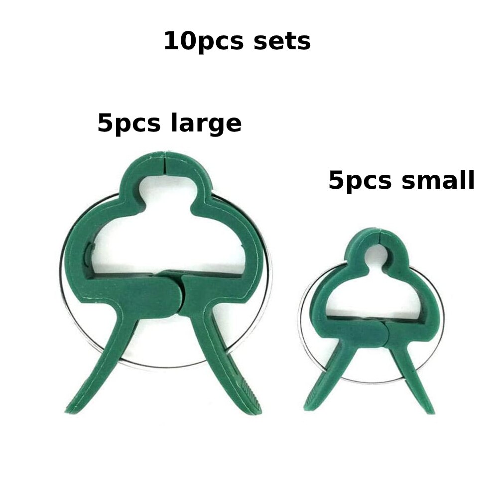 Greenhouse Bracket Pole Fixed Clamp Plant Support Clips Grafting Stakes Connector Garden Flower Vine Clips for Supporting Stems: 10pcs