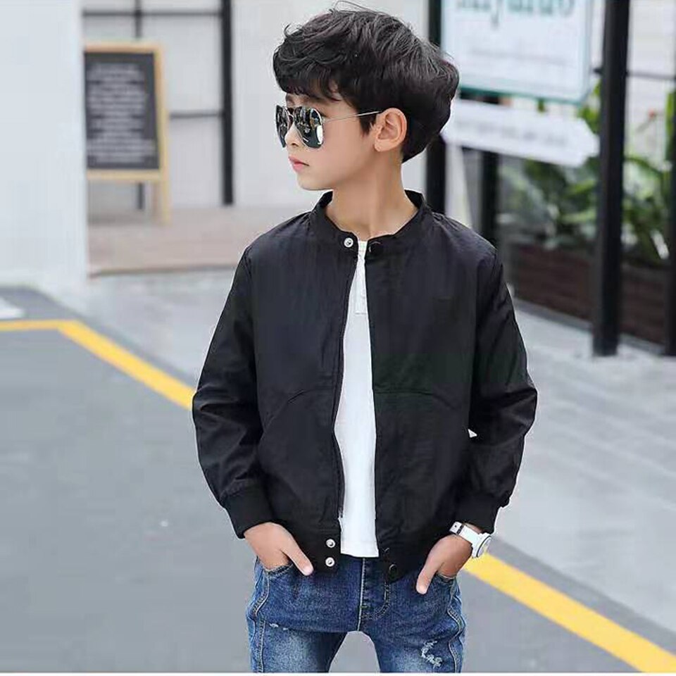4 5 6 7 8 9 10 11 12 13 Jr Effen Kleur Kids Jongen Jassen Voor Lente Herfst Jongens jas Kinderen Windjack Casual Kleding
