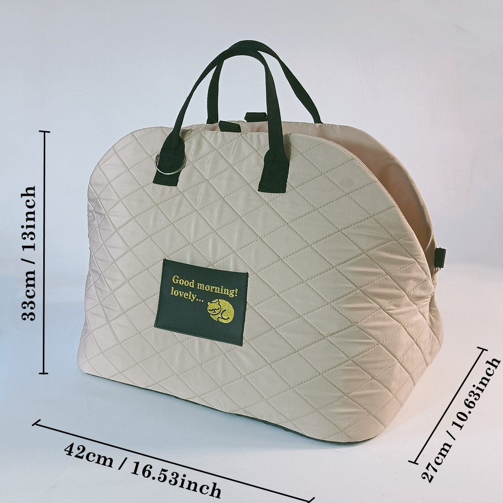 Perrera para perros montada en coche, bolso cruzado para gatos, bolso de transporte para perros y gatos al aire libre, cómoda bolsa para gatos que camina para perros, cama para mascotas en casa