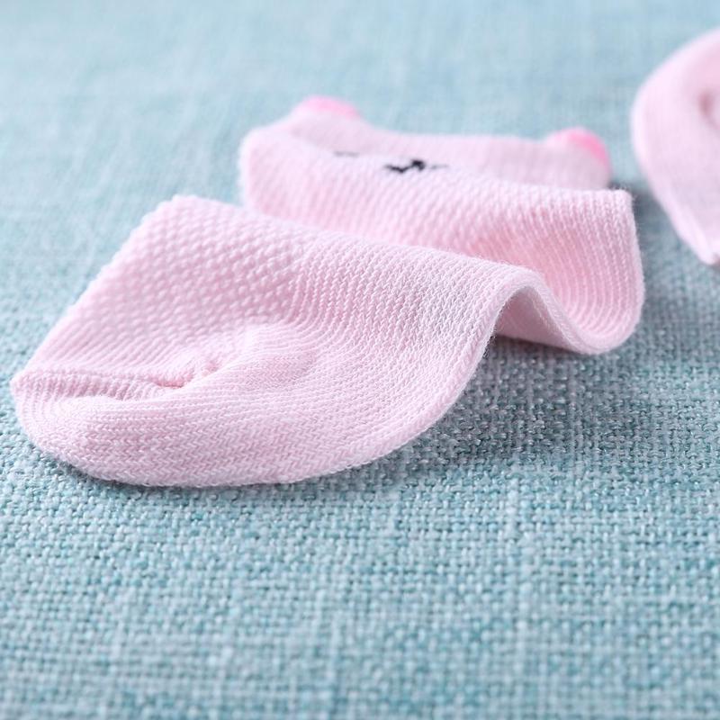 5pairs/set Newborn Baby Socks Soft Infant Cotton Socks Toddlers Stripes Footwear Cartoon Kids Feet Warmer Boys Girls Accessories