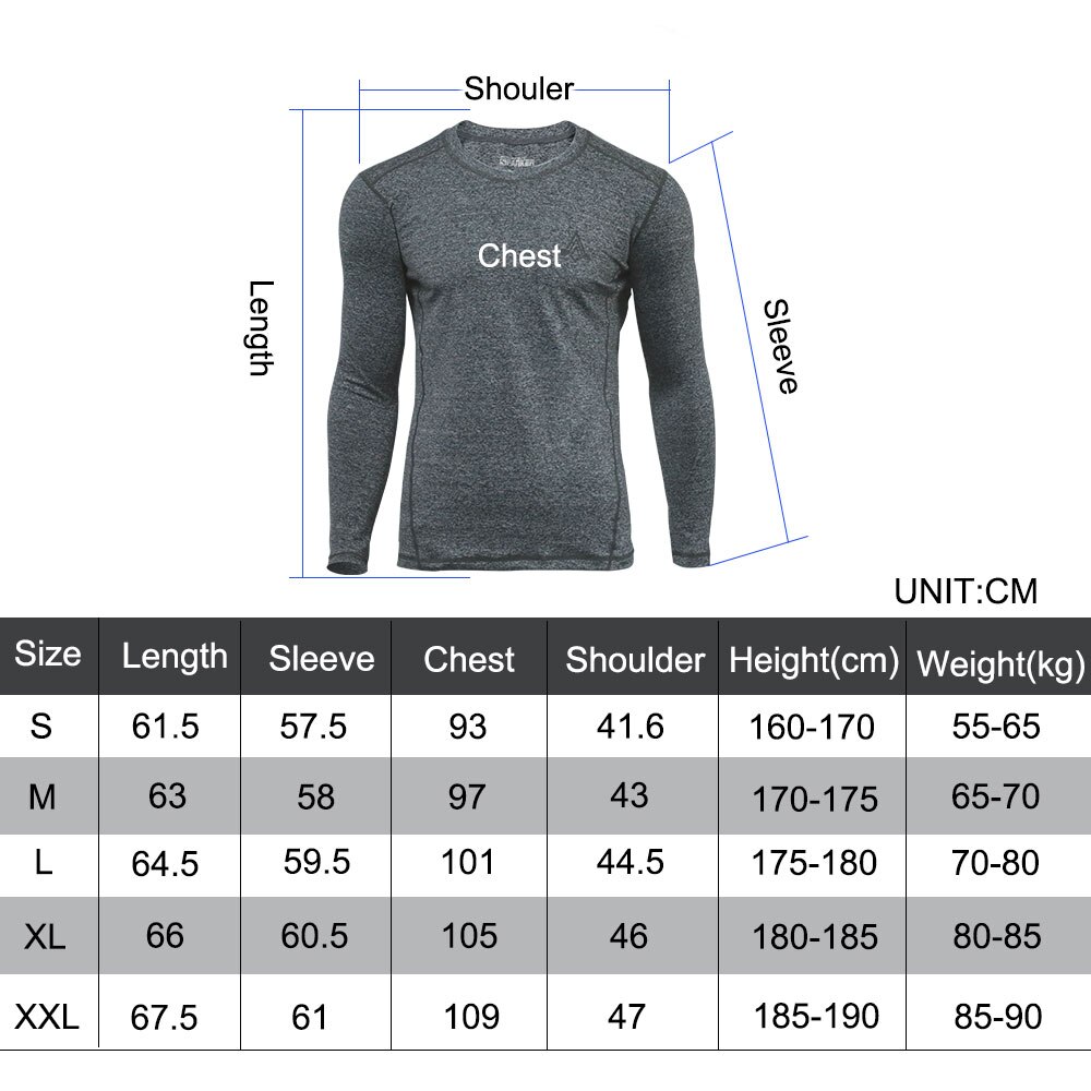 Camiseta de manga larga de secado rápido para hombre, camisa atlética con absorción de humedad, excelente ELITE, camisas deportivas, Otoño e Invierno