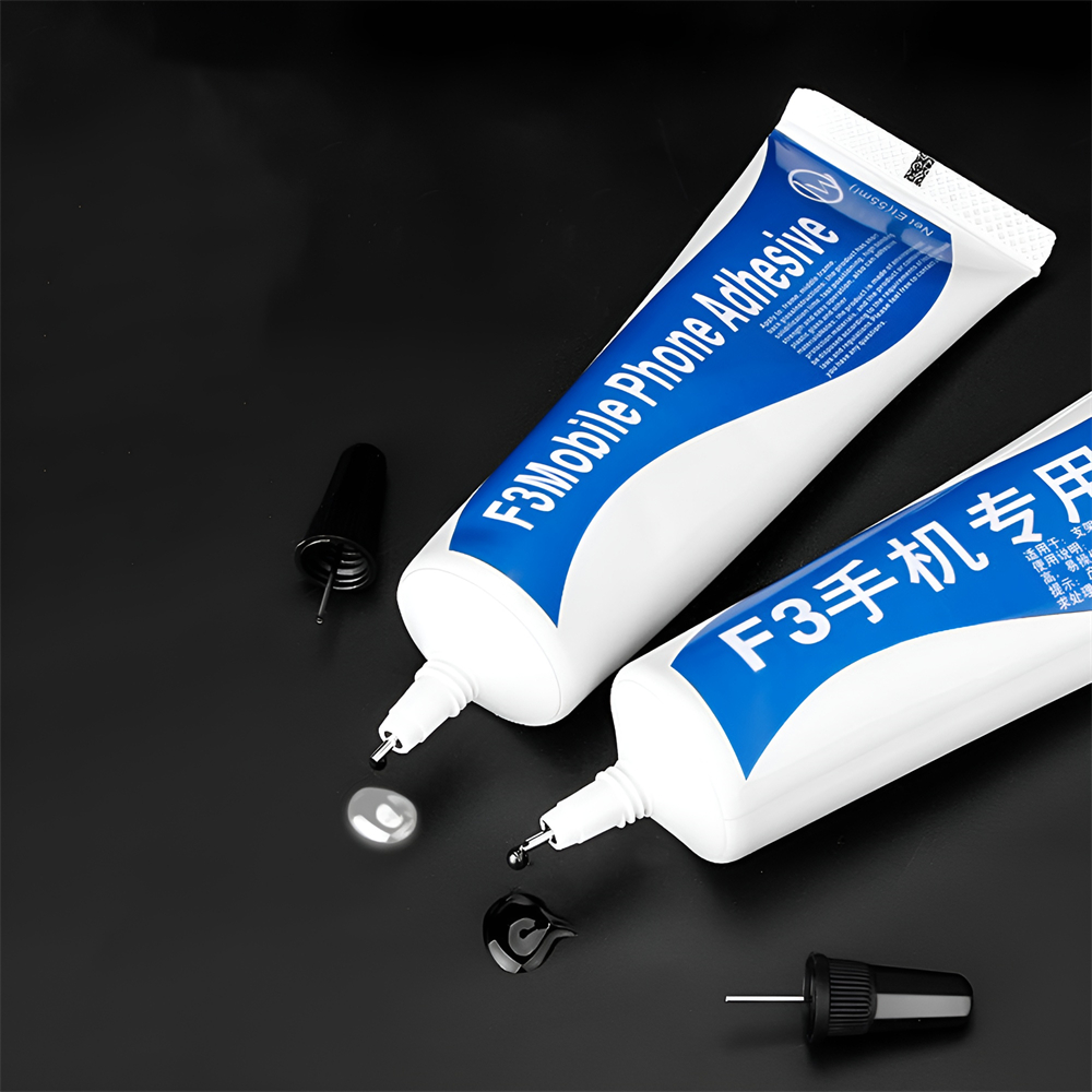 Pegamento especial F3 para soporte de marco de teléfono móvil, cubierta trasera, reparación de vidrio, adhesivo estructural PP, juego de herramientas de pegamento para pantalla de reparación