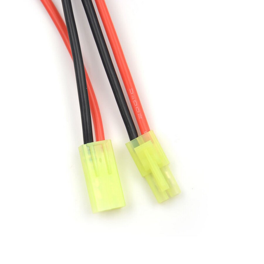 Tamiya-Mini-connecteur en queue de cochon mâle et femelle, adaptateur de prise, avec câble en Silicone étamé de 10cm, pour chargeur de batterie RC de voiture