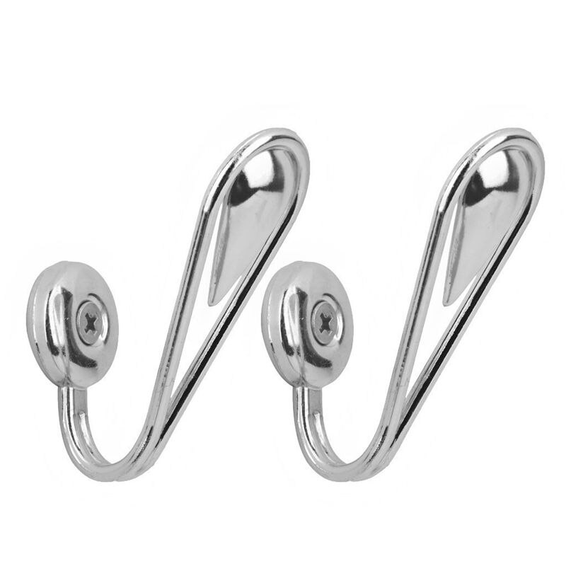 2 Supports Latéraux Rideaux En Alliage Zinc Vintage - Crochets Pour Embrasses De Rideaux | Déco Murale Intérieur/extérieur