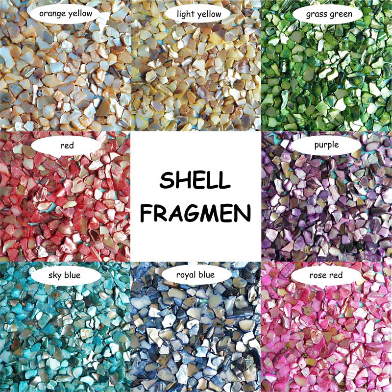 100 g/paquete Material para hacer manualidades uno mismo accesorios de libro de recuerdos decoración del hogar juguete educativo ropa manualidades para coser accesorios Shell Fragmen: mixing