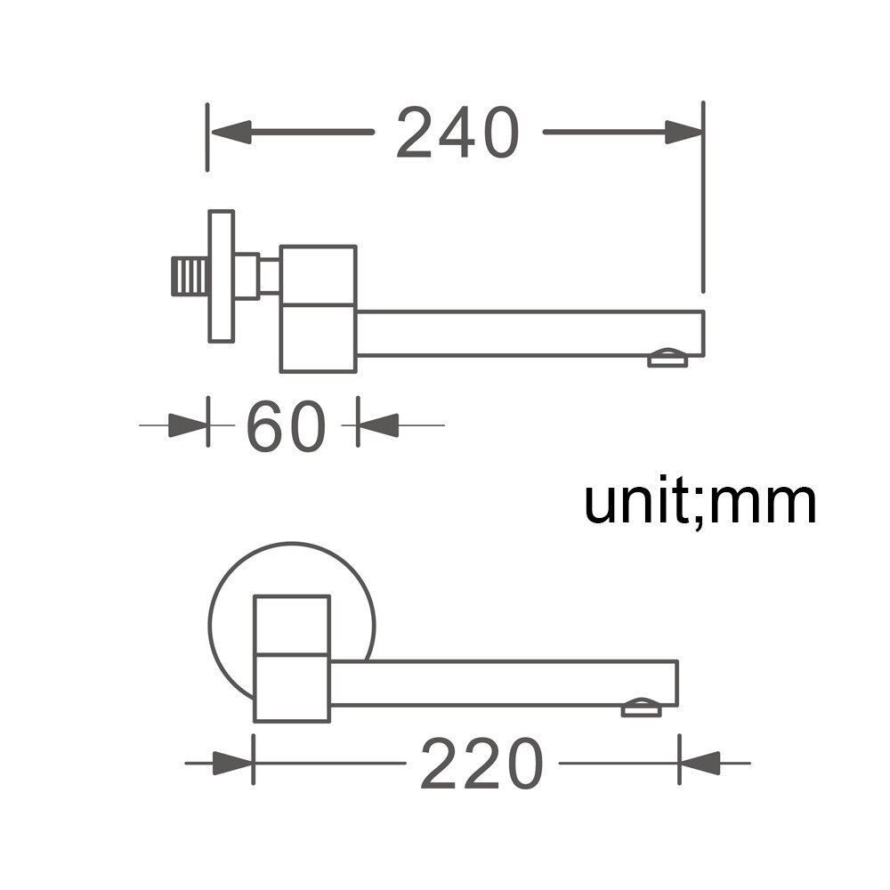 Solide bas wandcontactdoos wandgemonteerde douche-uitloop badmengkraan kraanuitloop vuller 180 graden opvouwbaar