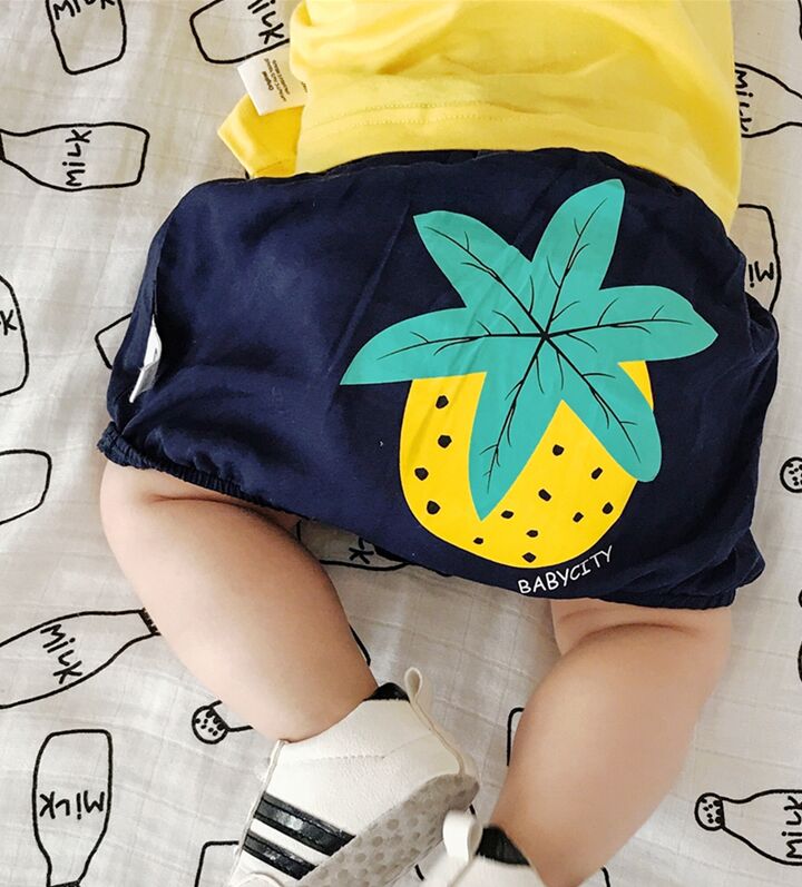 Shorts baby kinderen meisjes jongens shorts zomer PP shorts jongens shorts 0-2Y Kids Broek: Navy Shorts / 3M