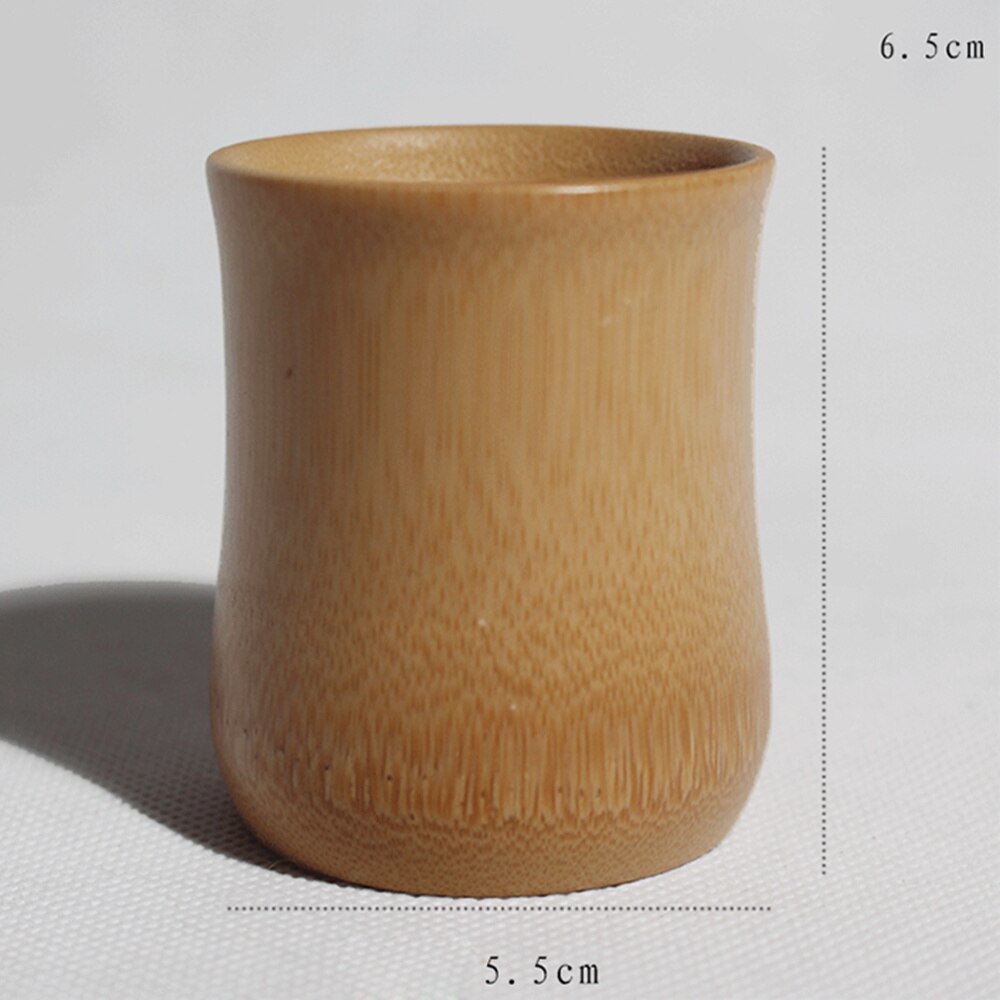 2PCS Bamboo Water Cup Multi-purpose Bamboo Cup Eco-friendly Bamboo Cup Thick Plain Bamboo Tube Carbonized Bamboo Mug
