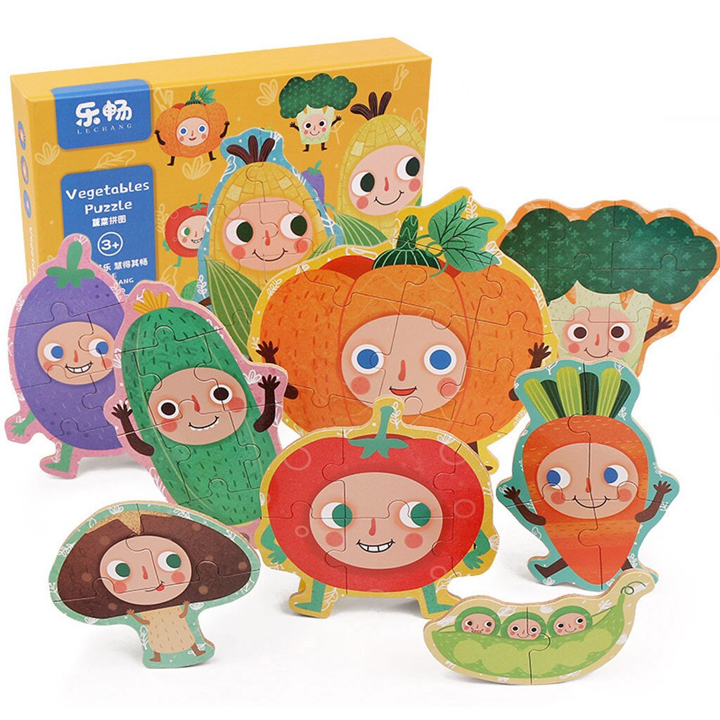 Houten 3D Puzzel Houten Speelgoed Voor Kinderen Montessori Speelgoed Puzzel Cartoon Dier Puzzel Kids Educatief Spel Blokken: K