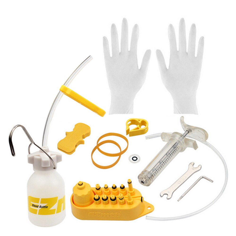 Bicycle Hydraulic Disc Brake Oil Bleed Kit Tools MTB Road Bike Brake Bleeding Kit Mineral Oil Bicycle Fluid Bleeder Kit Parts